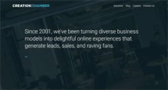 Desktop Screenshot of creationchamber.com